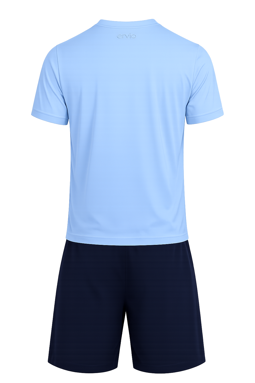 Arvio Essential Sky Blue T-Shirt & Navy Shorts Set